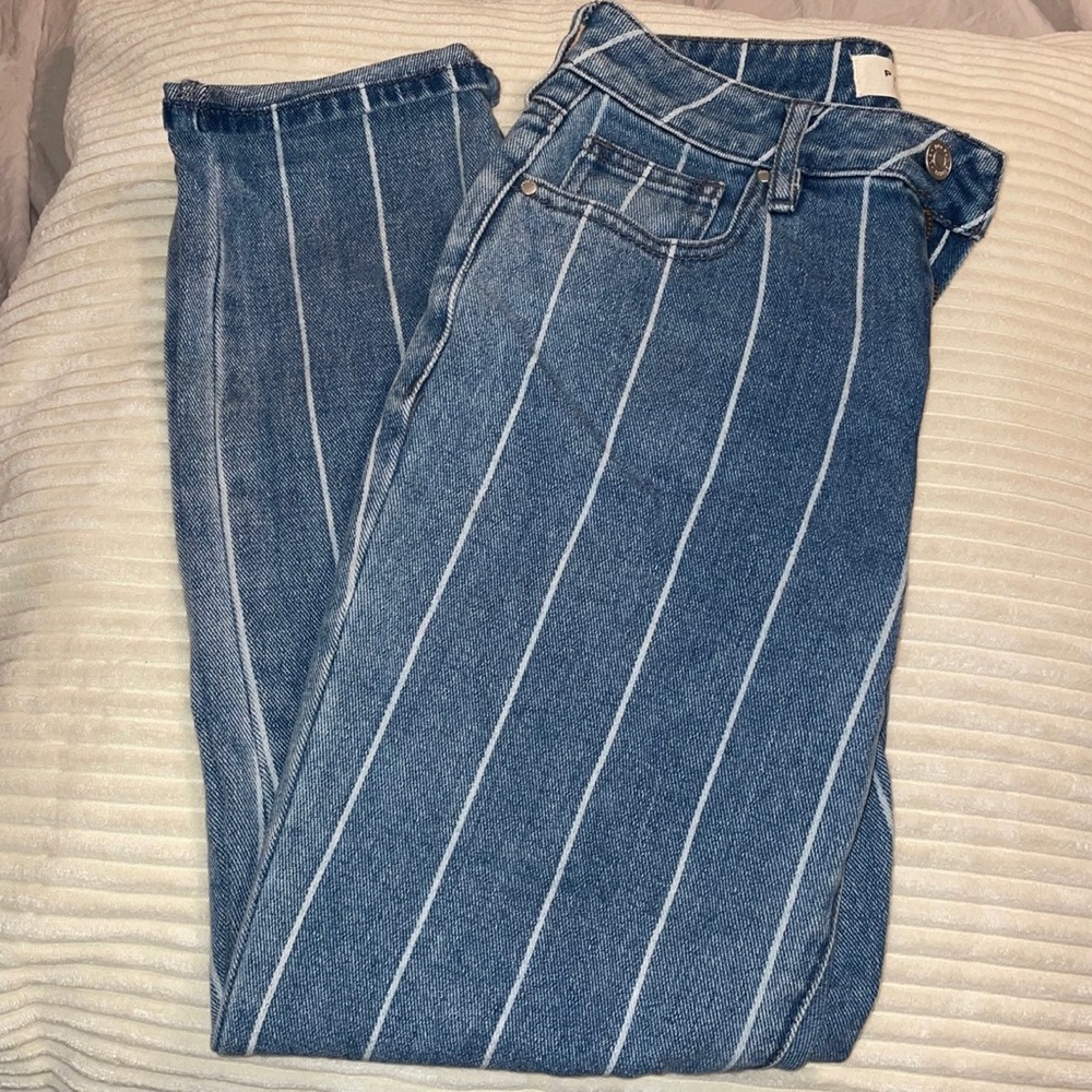 Pacsun striped mom jeans